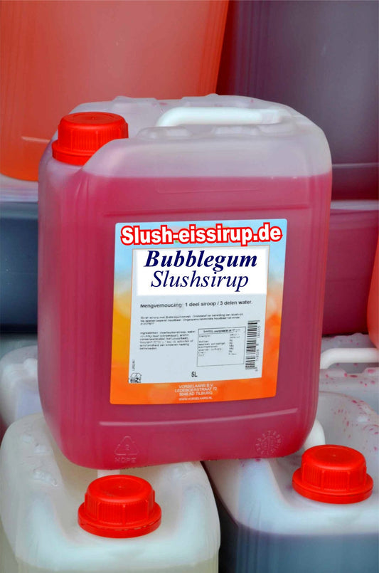 Slush-Sirup BUBBLEGUM - 5-Liter-Tank - Vorselaars - www.slush-eissirup.de- Das eiskalte Eisgetränk