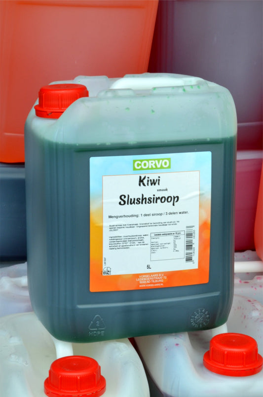 Tankje kiwi slush siroop - slushsiroop.nl 5 liter